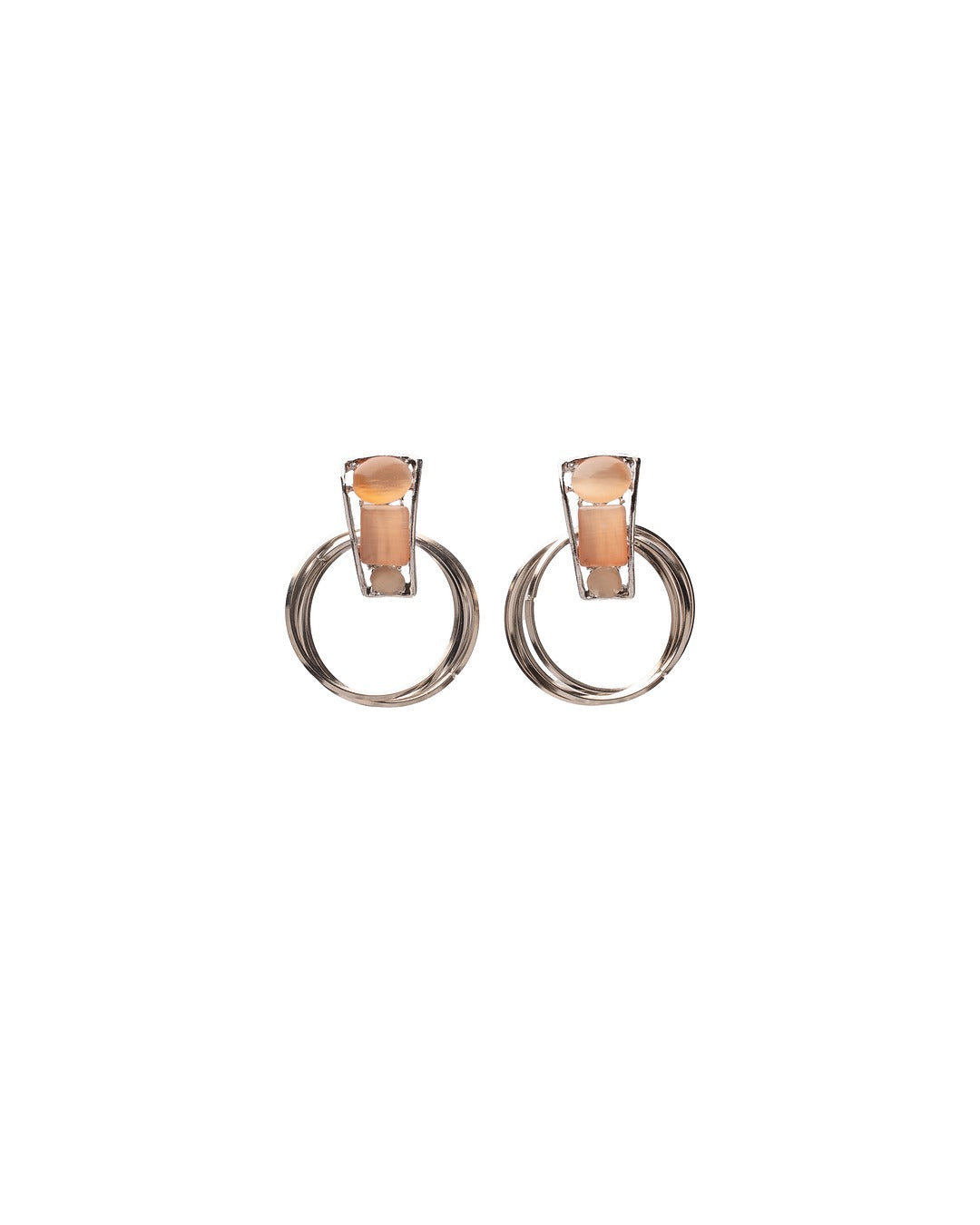 Gleam Loop – Modern Black Hoops with a Bold Twist
