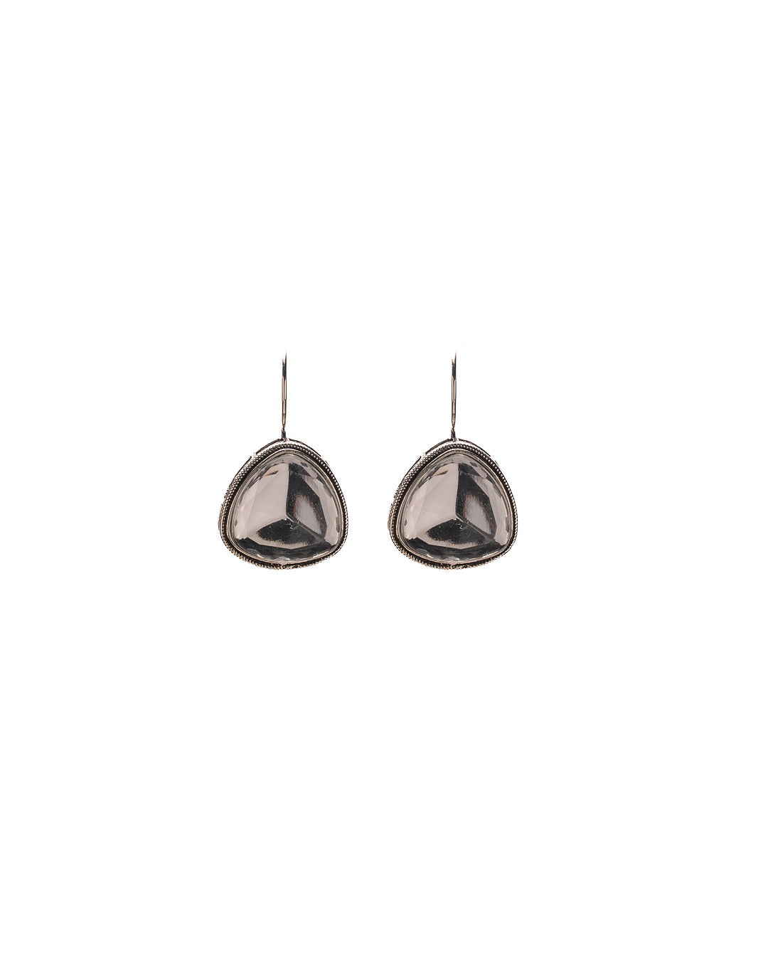 Twilight Drop: Sleek Teardrop Crystal Earrings - Where Simplicity Meets Bold Elegance