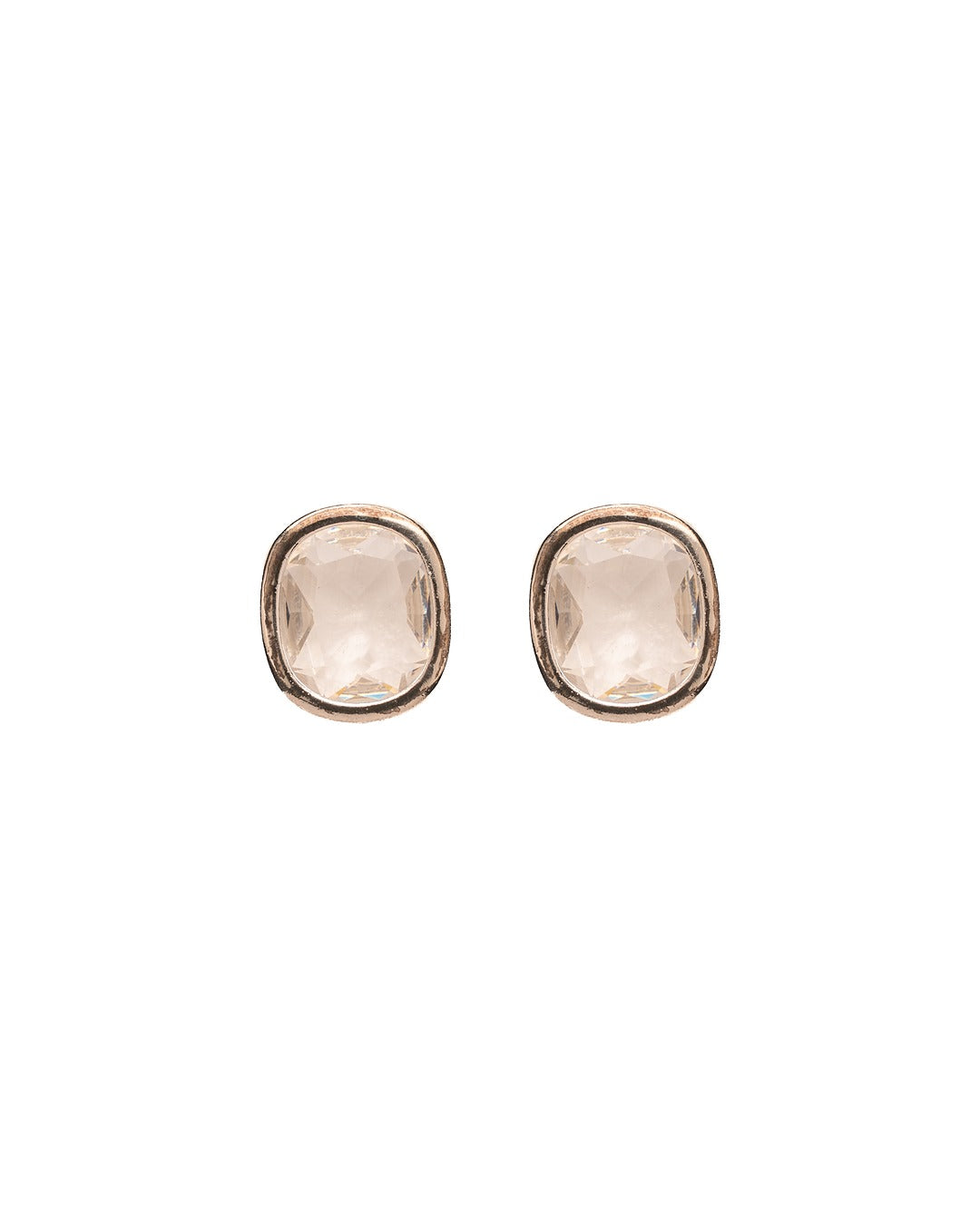 Rose Mood: Cushion-Cut Blush Studs