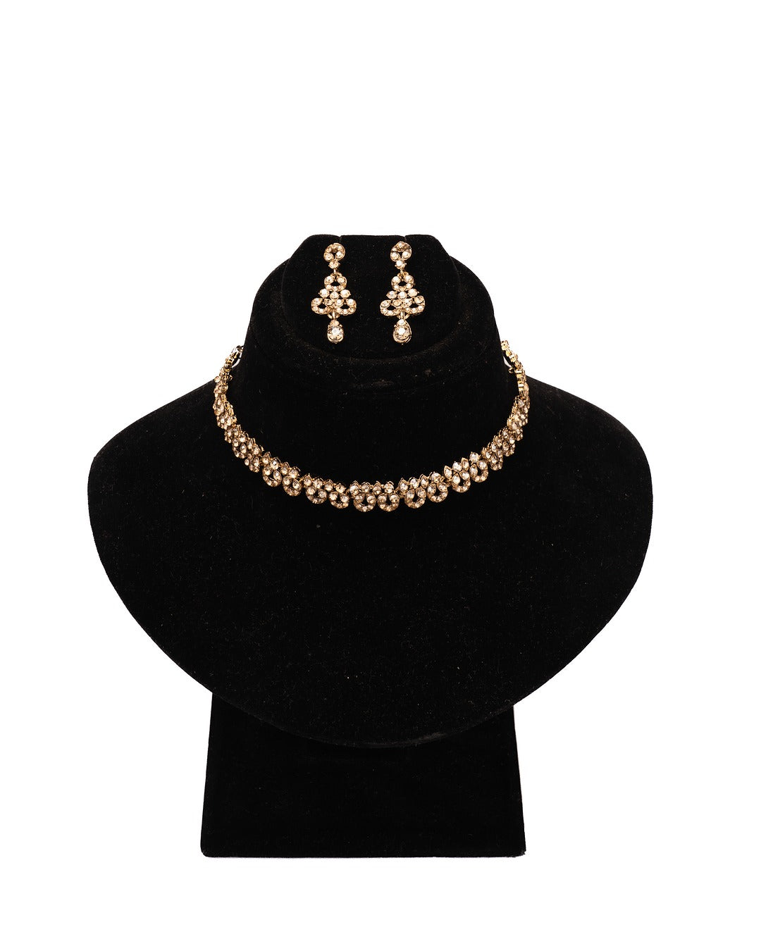 Golden Bloom Kundan Necklace Set - Where Elegance Meets Ethnic Charm