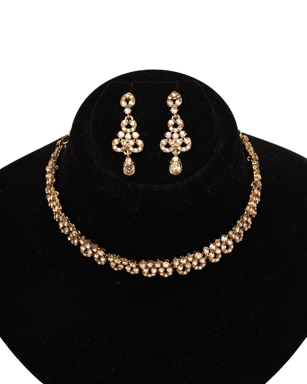 Golden Bloom Kundan Necklace Set - Where Elegance Meets Ethnic Charm