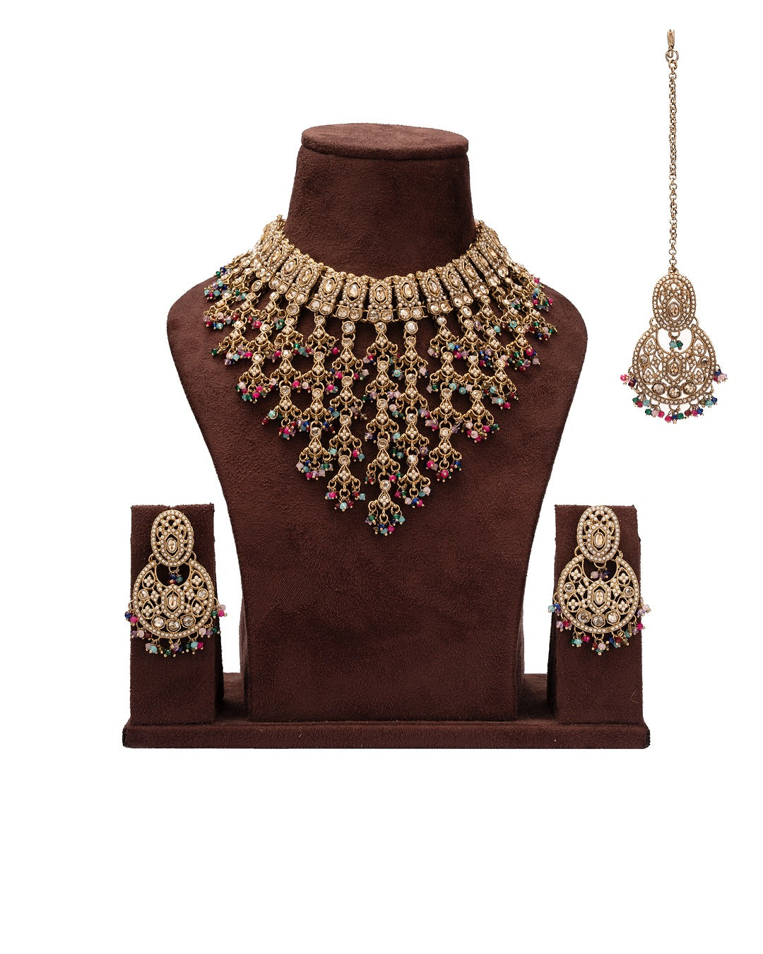 Royal Cascade Kundan Necklace Set - Where Heritage Meets Grandeur