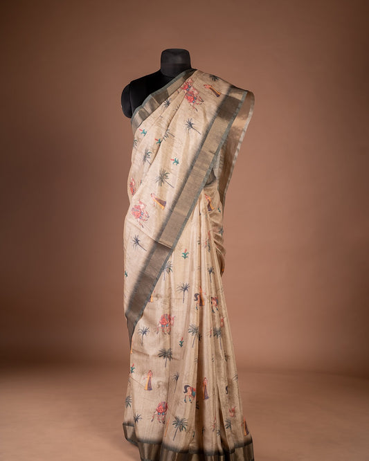 Whispers of Ivory: Grace in Every Thread - Where Timeless Simplicity Meets Modern Artistry