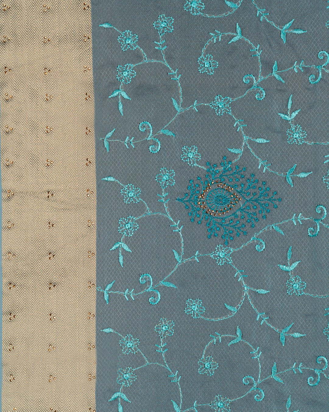 Subtle Sparkle, Pure Sophistication - When Elegance Wears a Shade of Sky