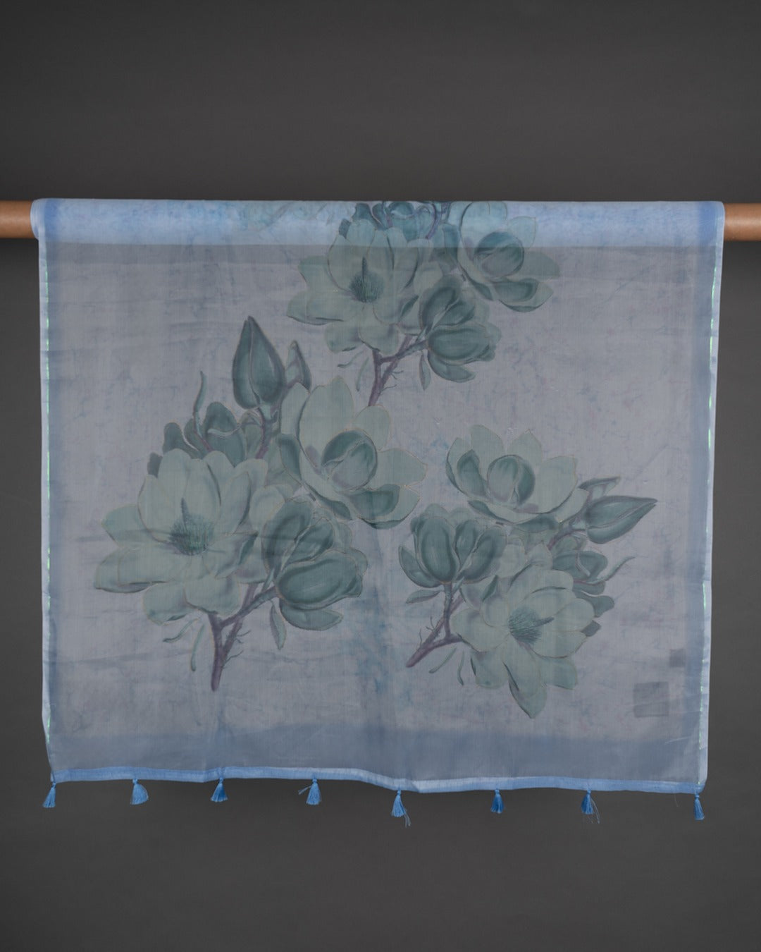 Grace in Every Drape: The Serene Mint Organza Saree - Soft Hues, Strong Impressions – Redefine Elegance Effortlessly