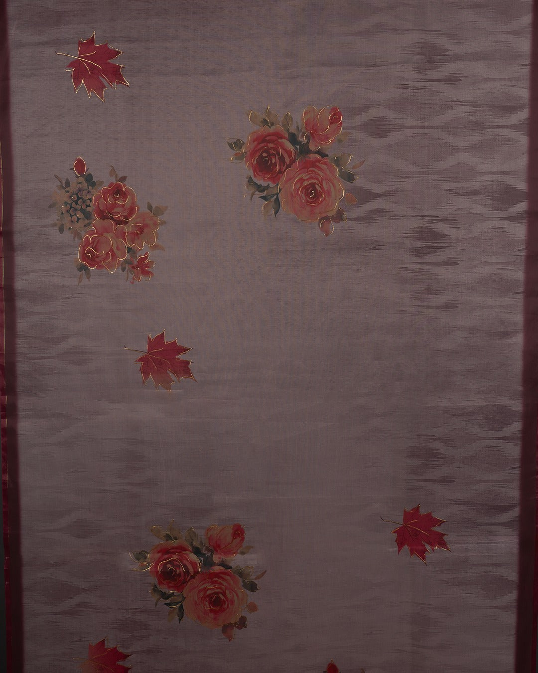 Bloom with Grace, Drape with Delight - A Canvas of Florals on Sheer Elegance
