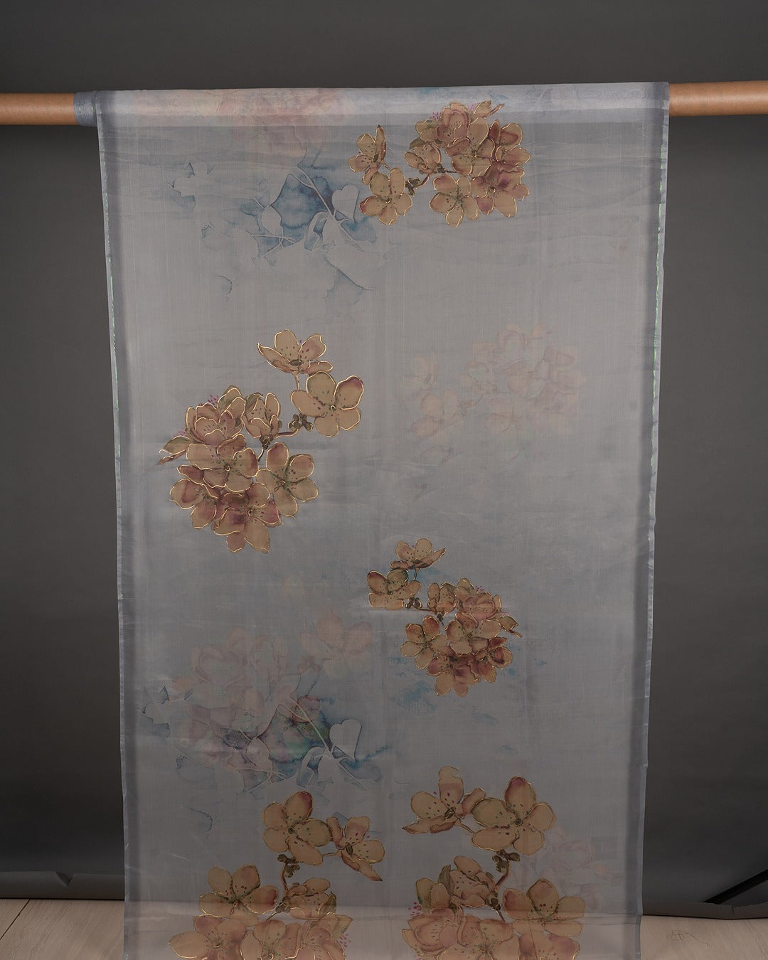 Elegance in Bloom: Embrace Grace with Our Floral Organza Saree - Lightweight Luxury with a Touch of Timeless Charm