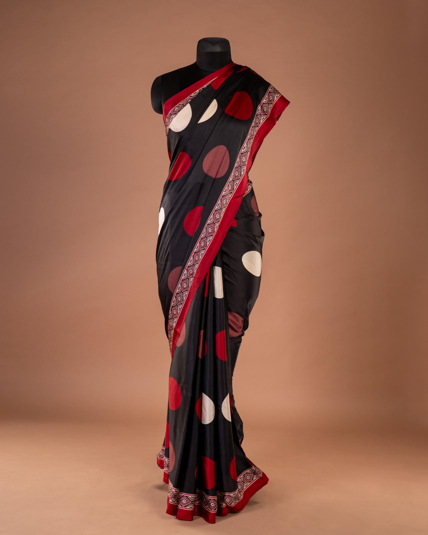 Bold Geometry, Timeless Grace - The Saree That Speaks in Patterns and Poetry
