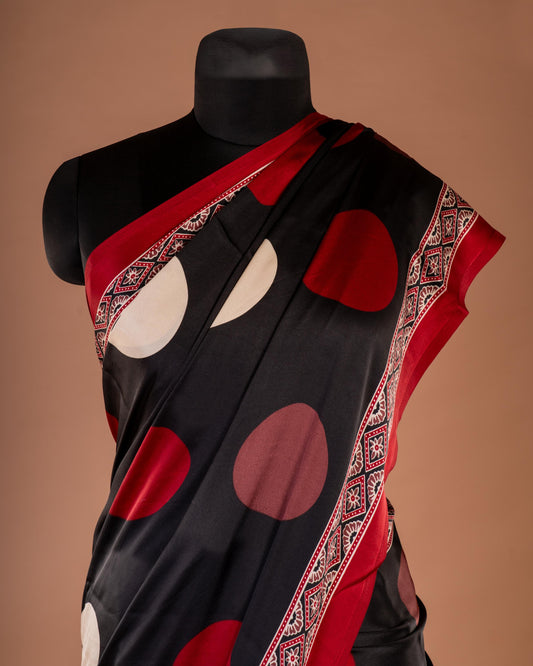 Bold Geometry, Timeless Grace - The Saree That Speaks in Patterns and Poetry