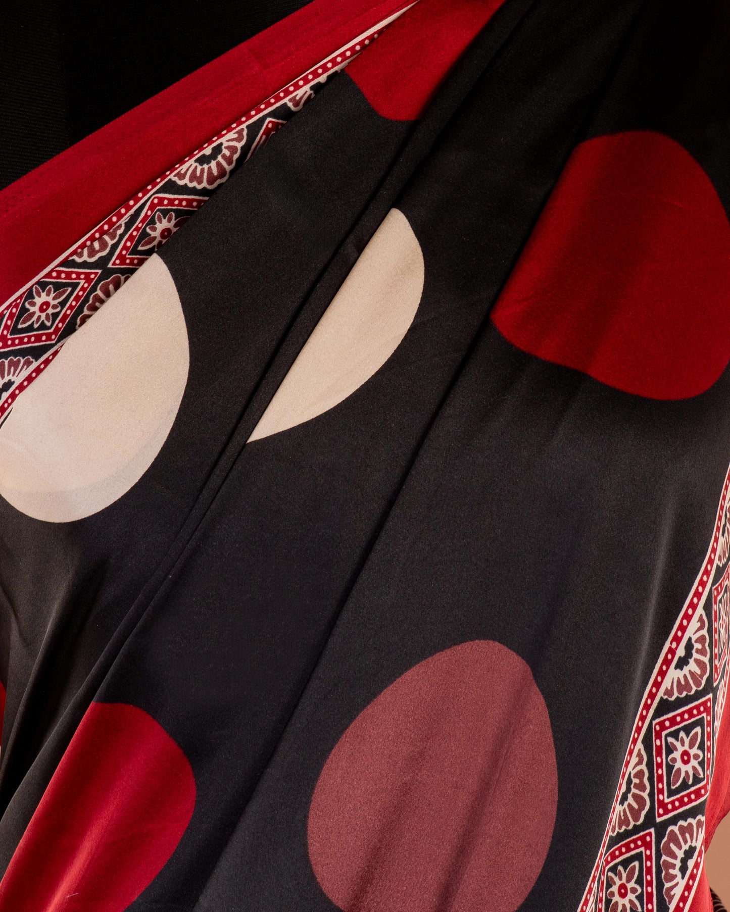 Bold Geometry, Timeless Grace - The Saree That Speaks in Patterns and Poetry