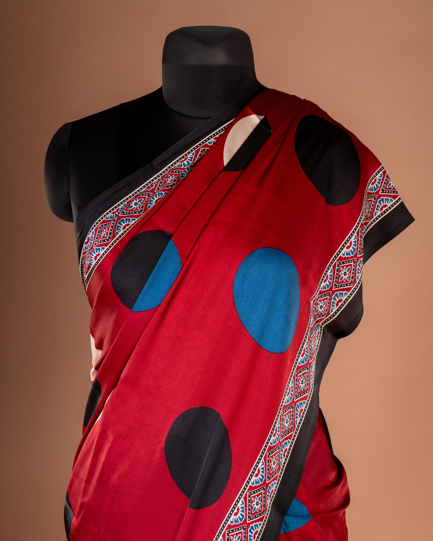 Bold Dots, Timeless Drama - Redefine Elegance with a Playful Twist