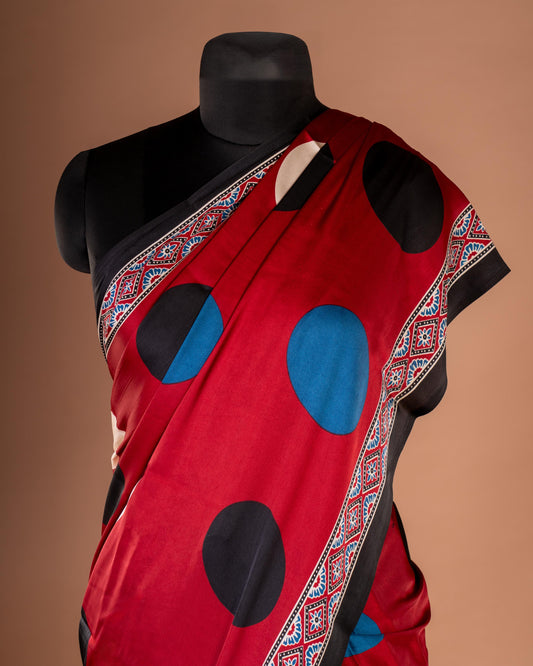 Bold Dots, Timeless Drama - Redefine Elegance with a Playful Twist