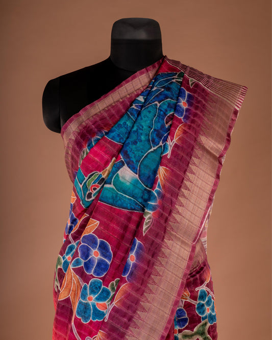 Where Bloom Meets Grace - Wrap Yourself in a Story of Color and Elegance