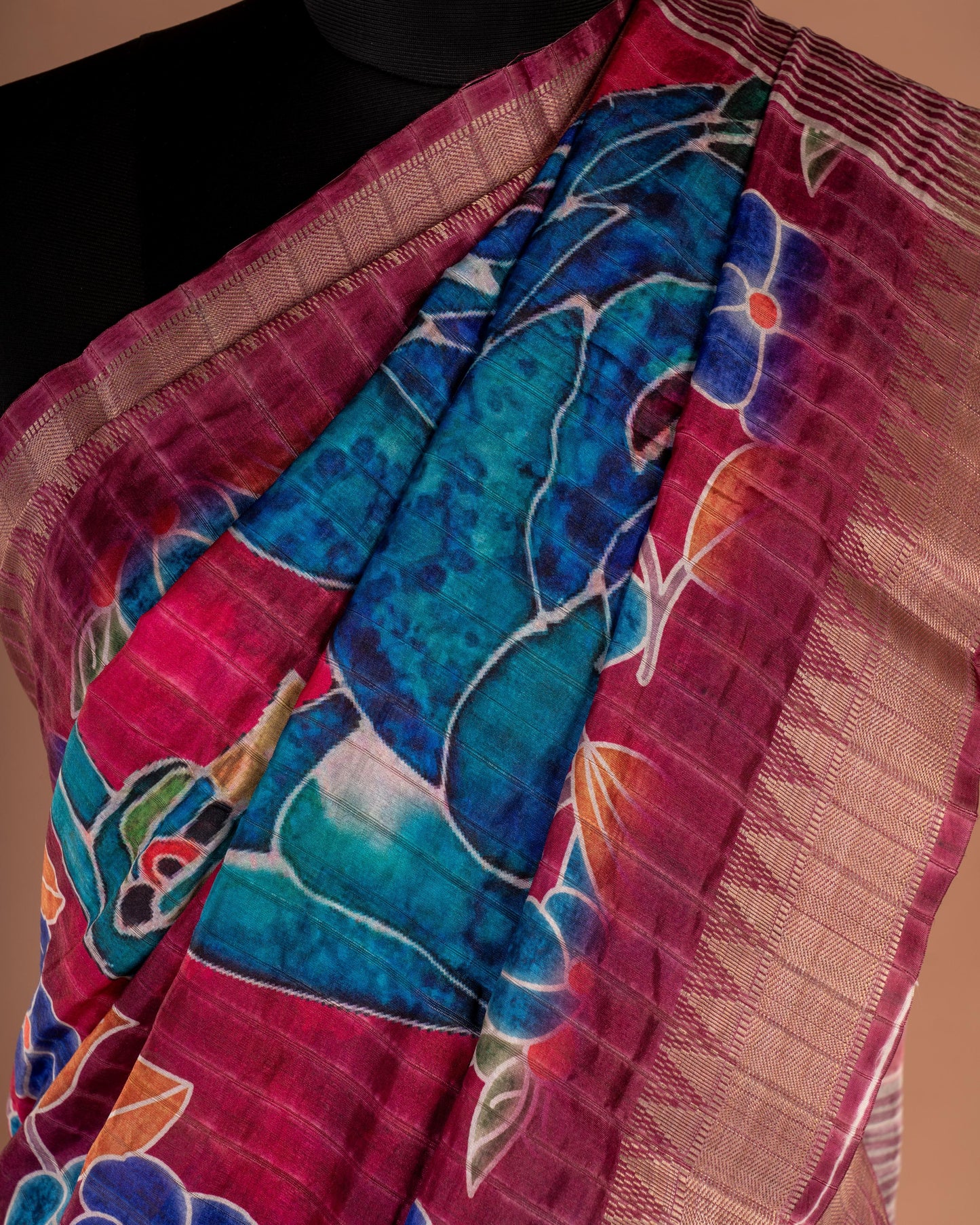 Where Bloom Meets Grace - Wrap Yourself in a Story of Color and Elegance