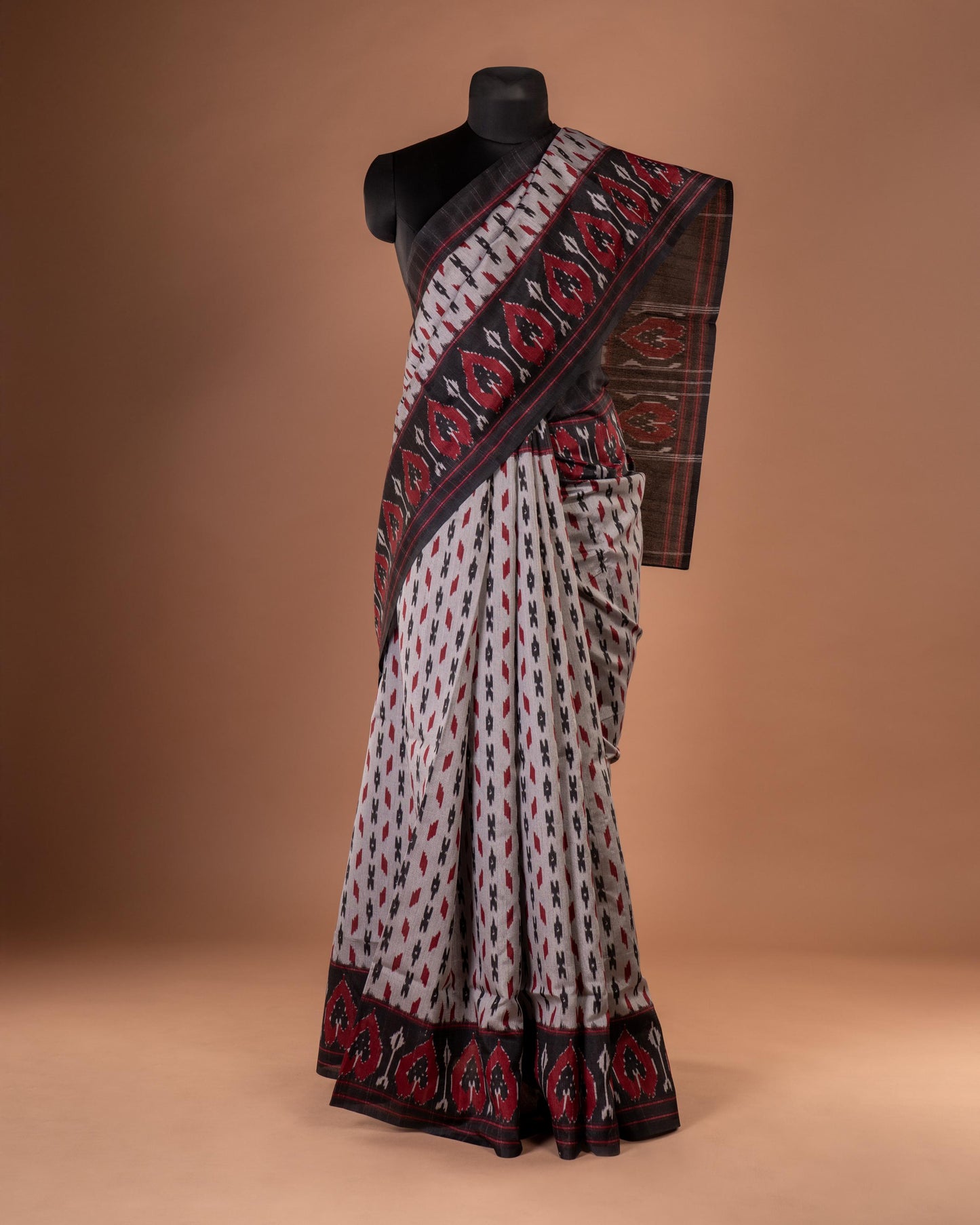 Threads of Tradition - Bold Ikat Beauty in Black & White