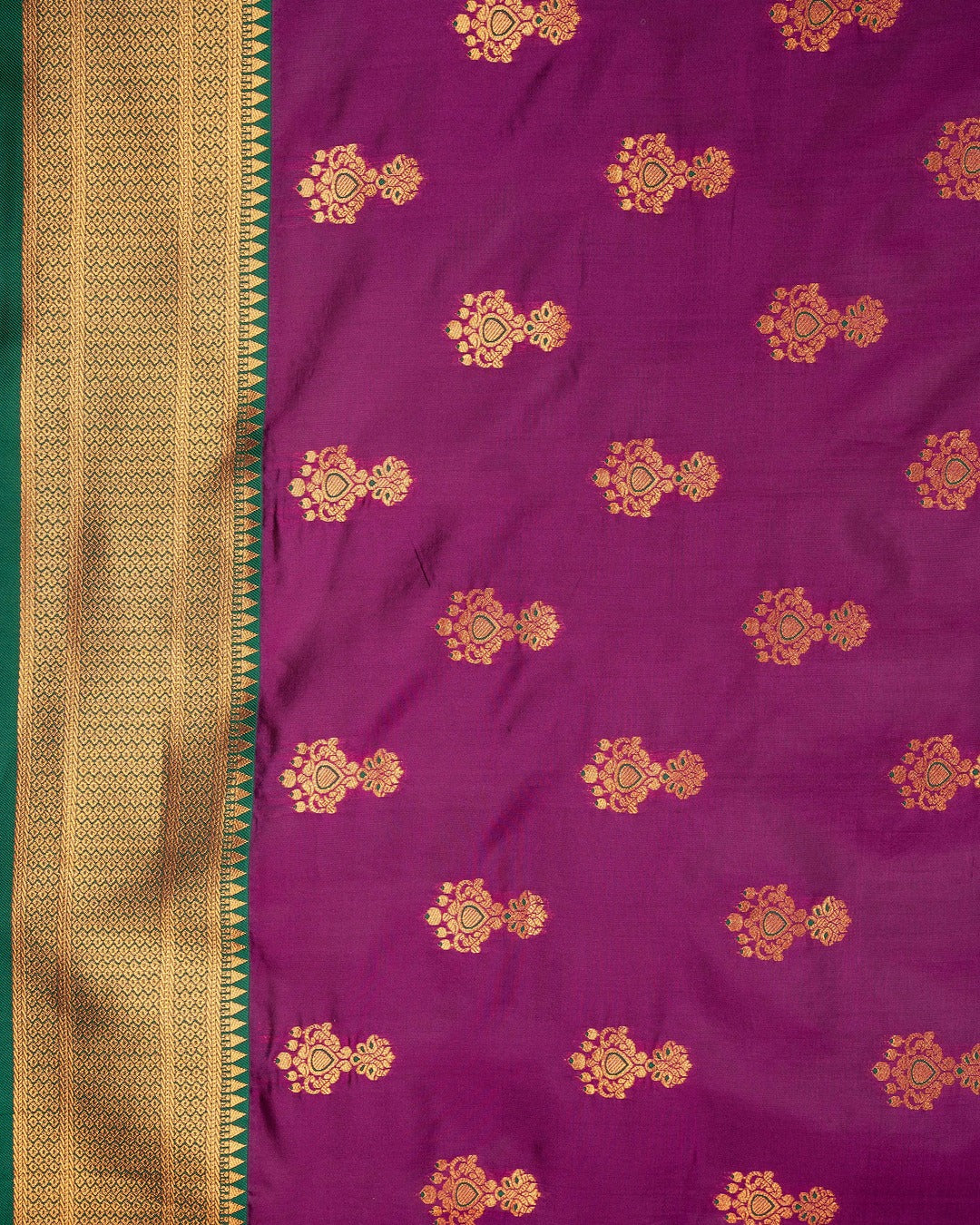 Kanya Kathaa ā Royal Purple Paithani Saree with Golden Zari Work