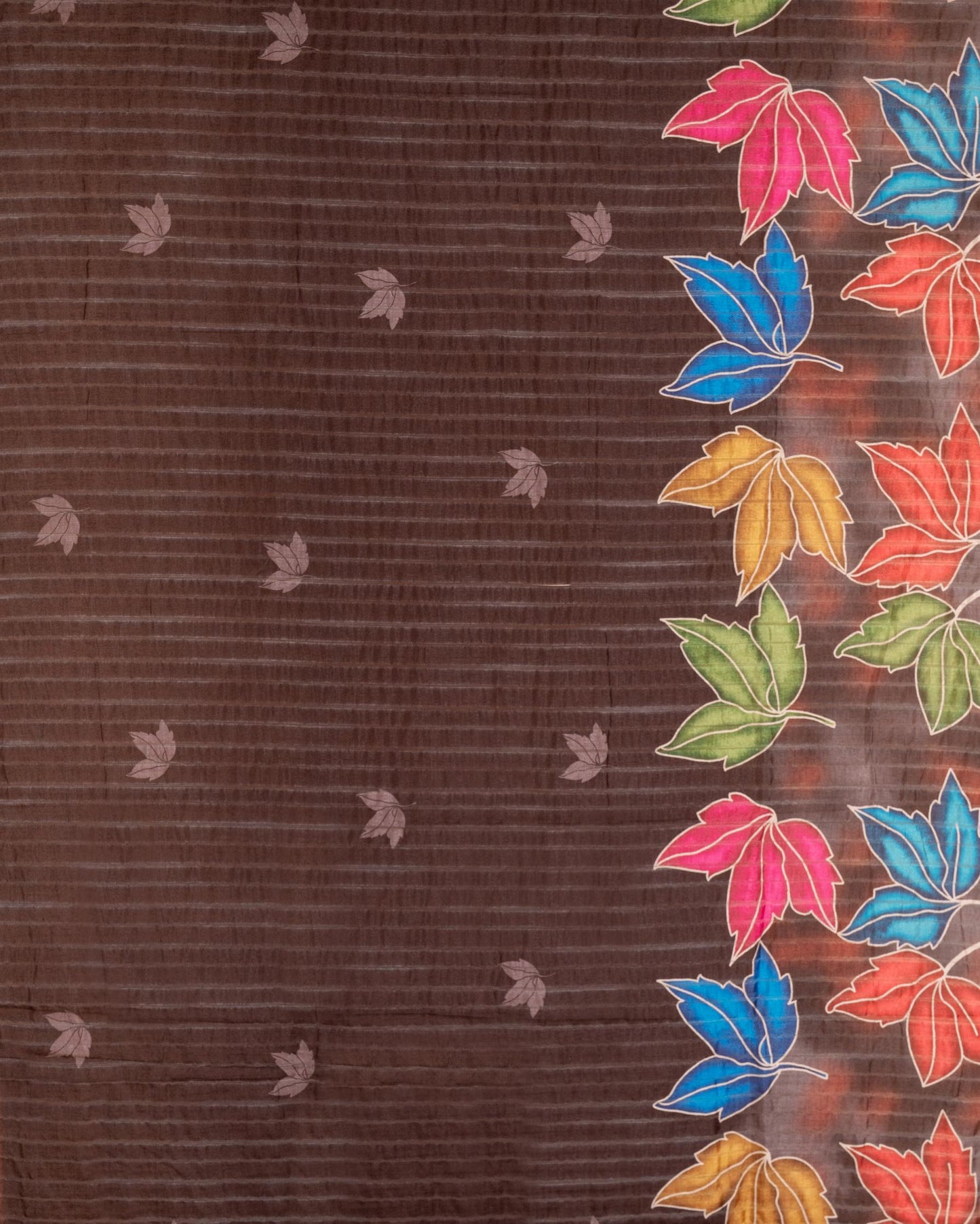 Bold Leaves, Soft Elegance - A Saree That Blooms