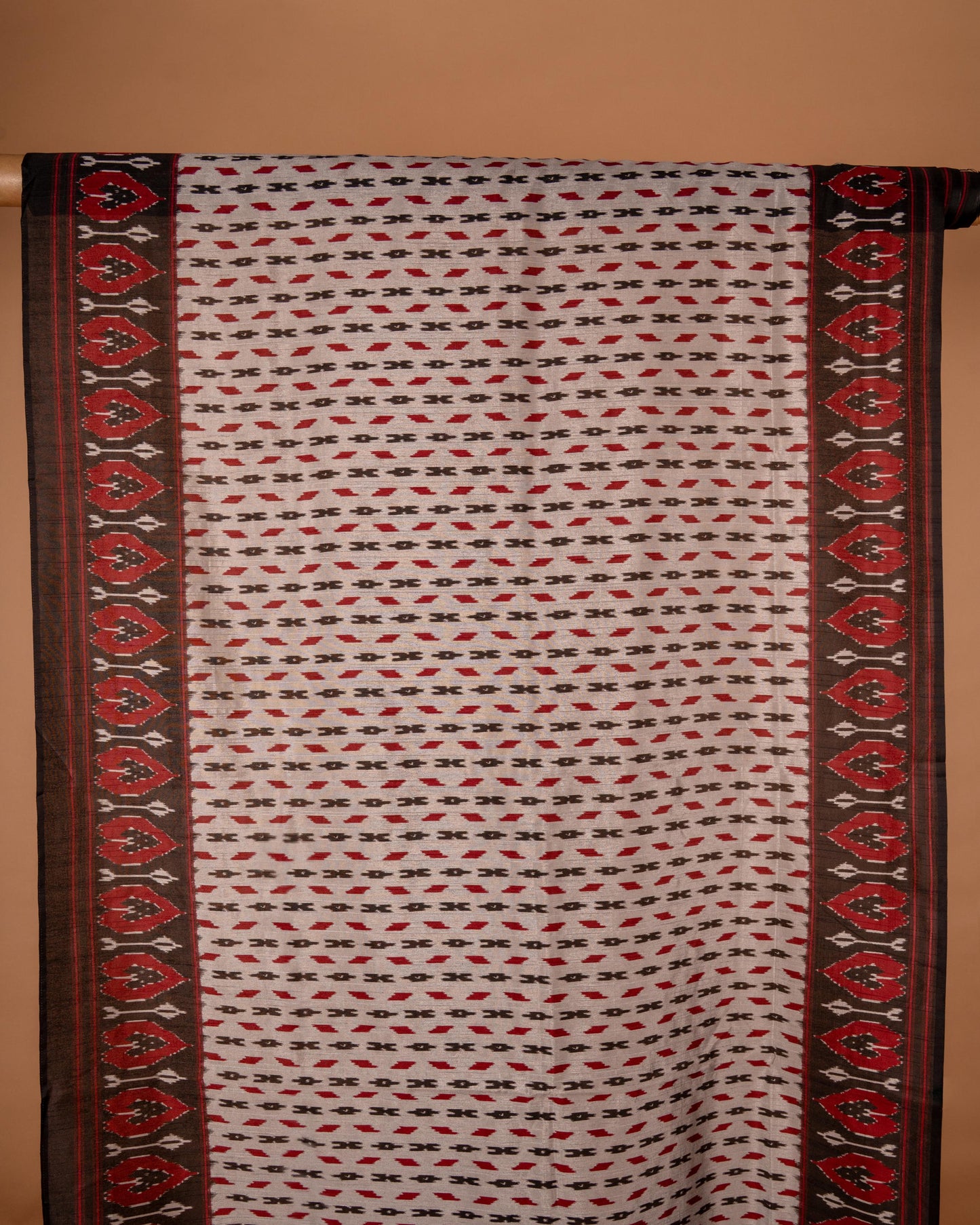 Threads of Tradition - Bold Ikat Beauty in Black & White