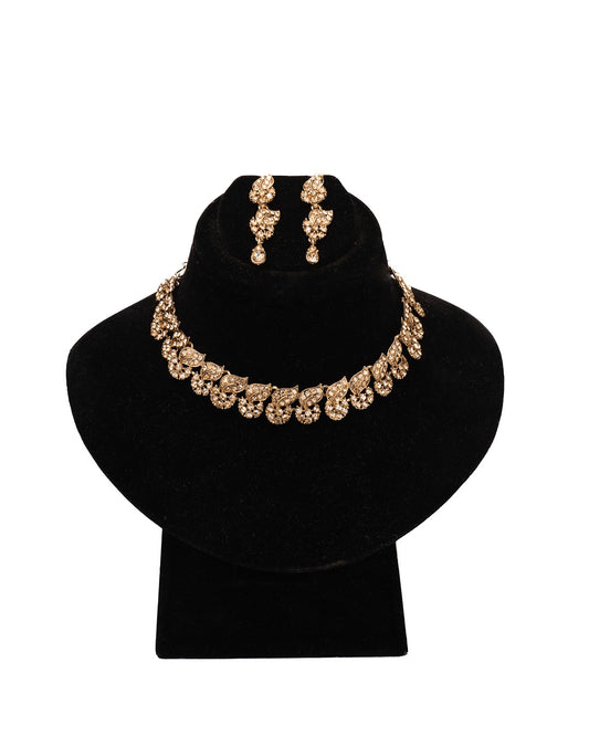 The Royal Bloom Necklace Set - Unfold Your Elegance, Petal by Petal
