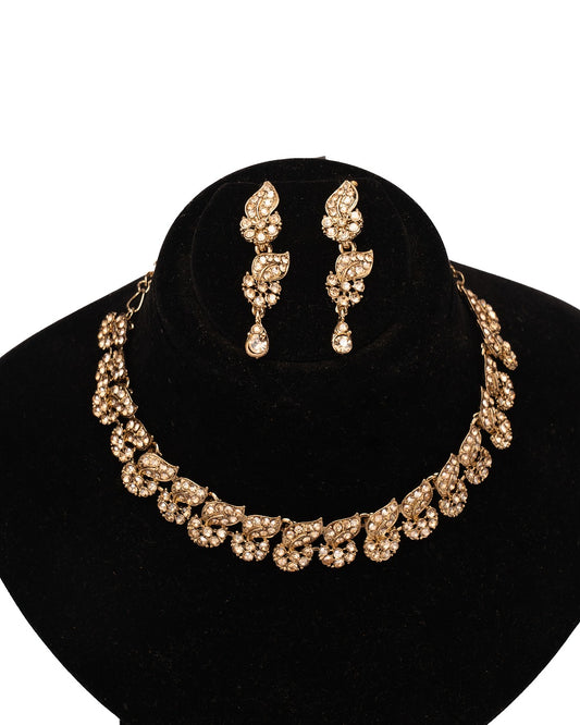 The Royal Bloom Necklace Set - Unfold Your Elegance, Petal by Petal