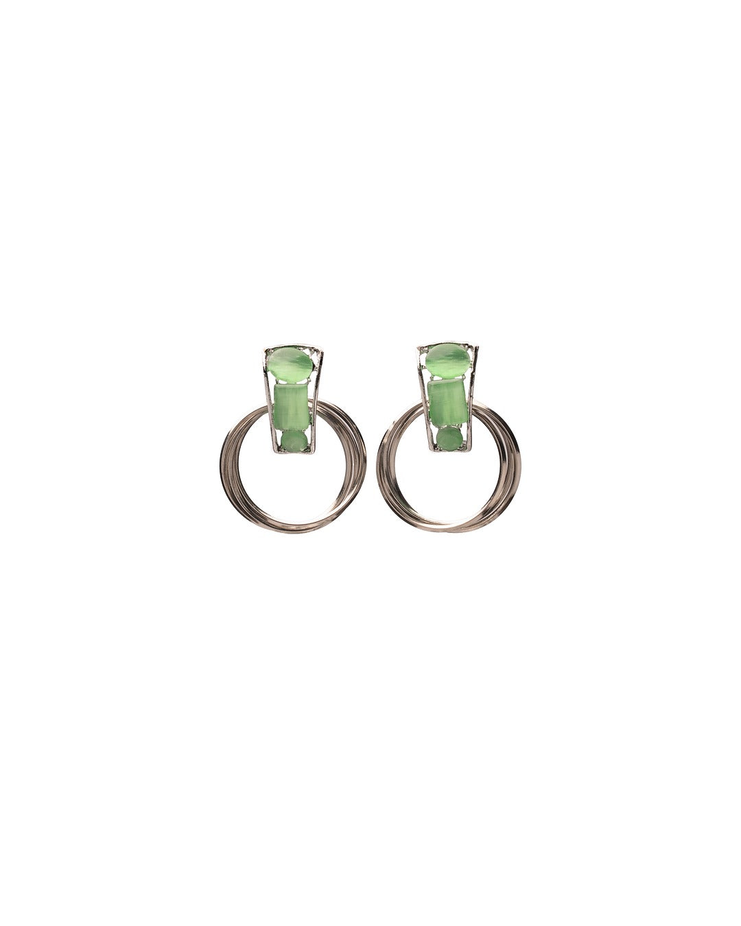 Gleam Loop – Modern Black Hoops with a Bold Twist