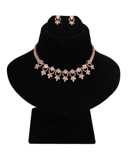 Rose Royalty Designer Necklace Set - Where Grace Meets Glamour