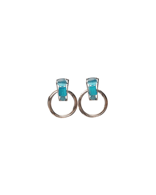 Gleam Loop – Modern Black Hoops with a Bold Twist