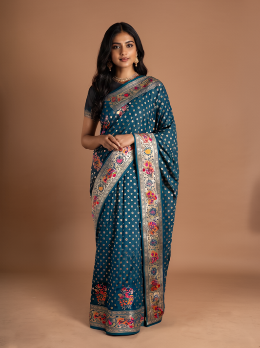 Midnight Meena Elegance That Speaks Without Words - A Regal Blend of Art and Tradition