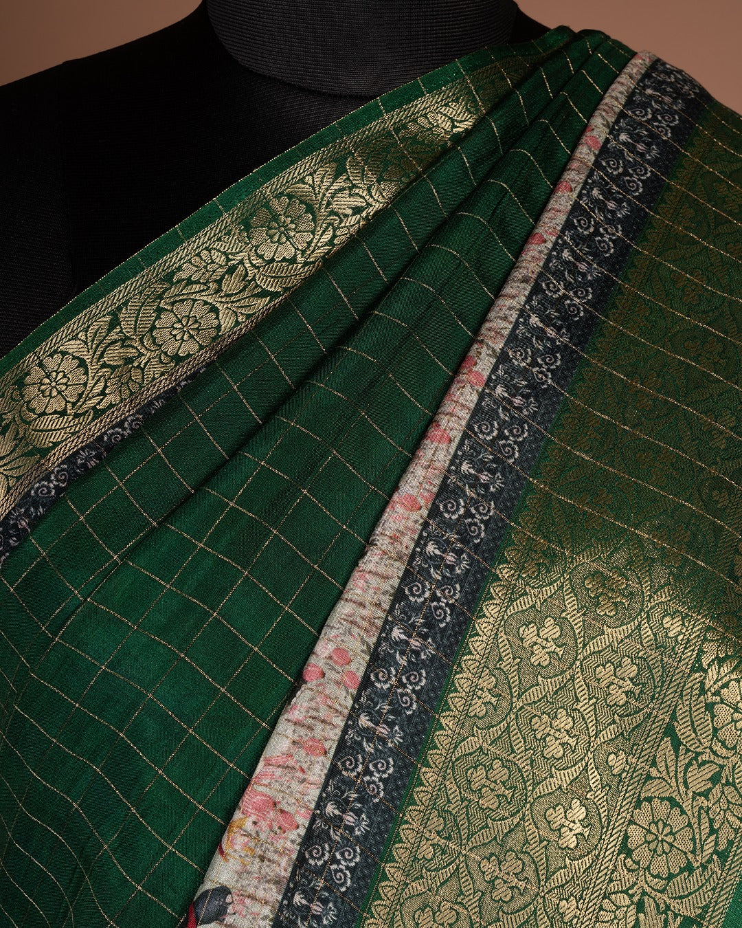 Royal Green Banarasi Silk Saree - When Heritage Weaves Its Golden Magic