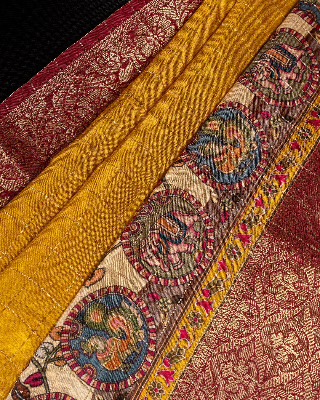 Classic Mustard Banarasi Saree - A burst of sunshine woven with tradition