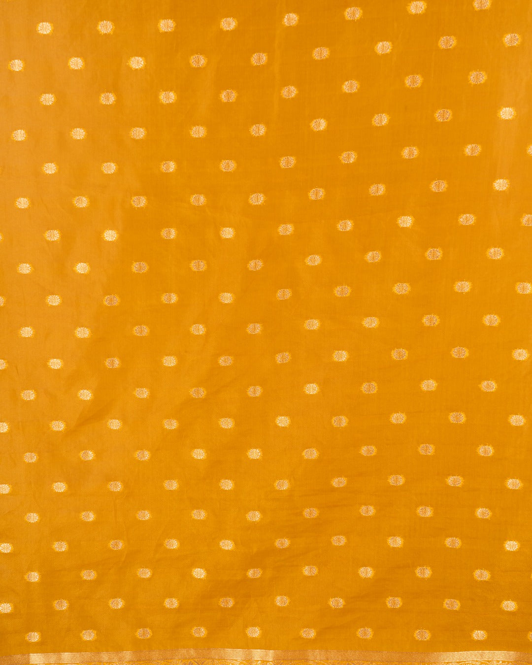 Mustard Jangla Jaal Katan Silk Saree - Celebrating Culture in Rich Banarasi Weaves