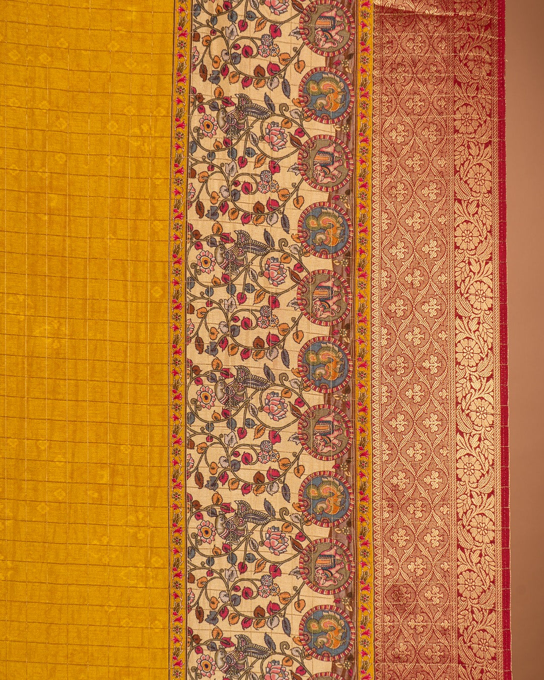 Classic Mustard Banarasi Saree - A burst of sunshine woven with tradition