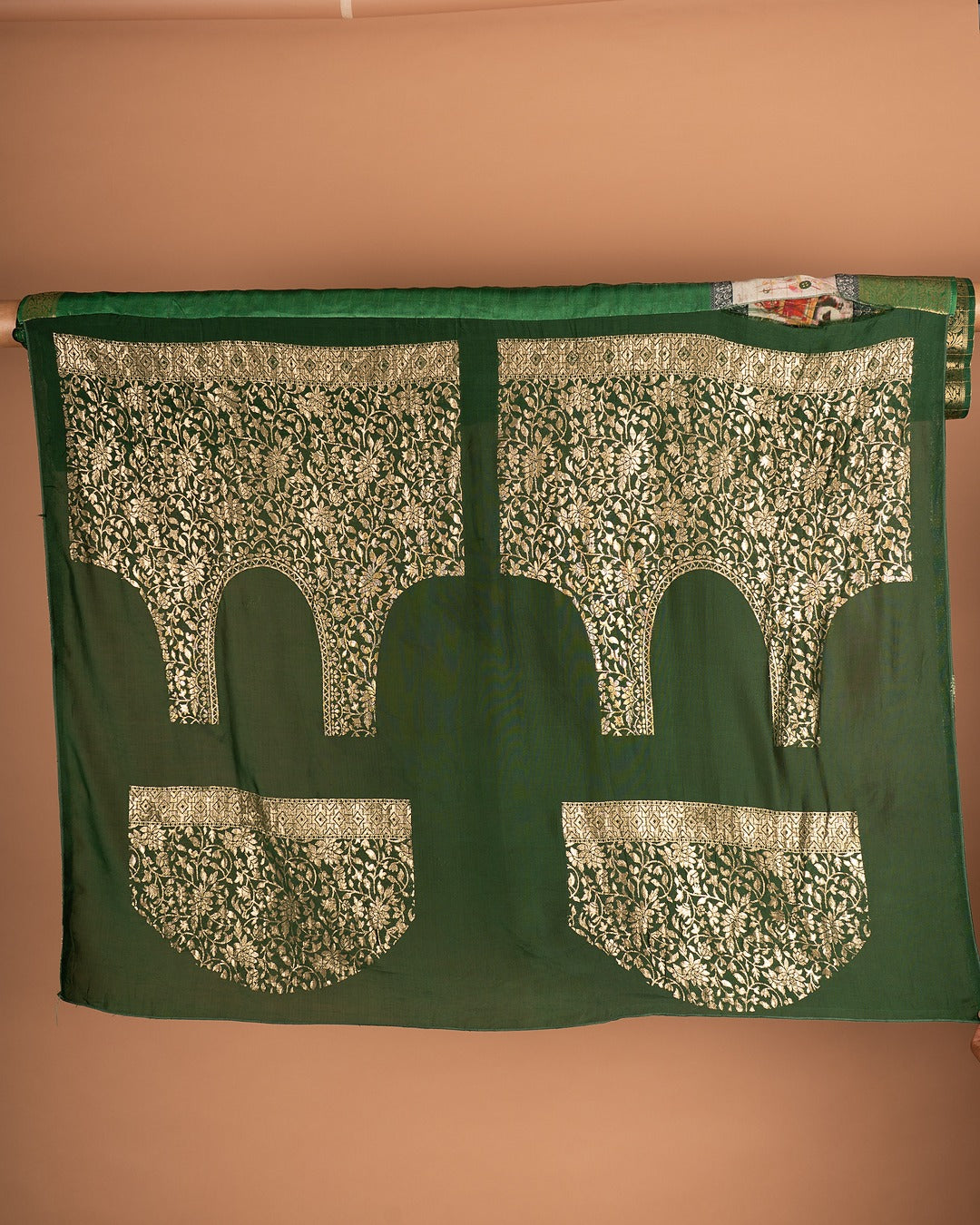 Royal Green Banarasi Silk Saree - When Heritage Weaves Its Golden Magic