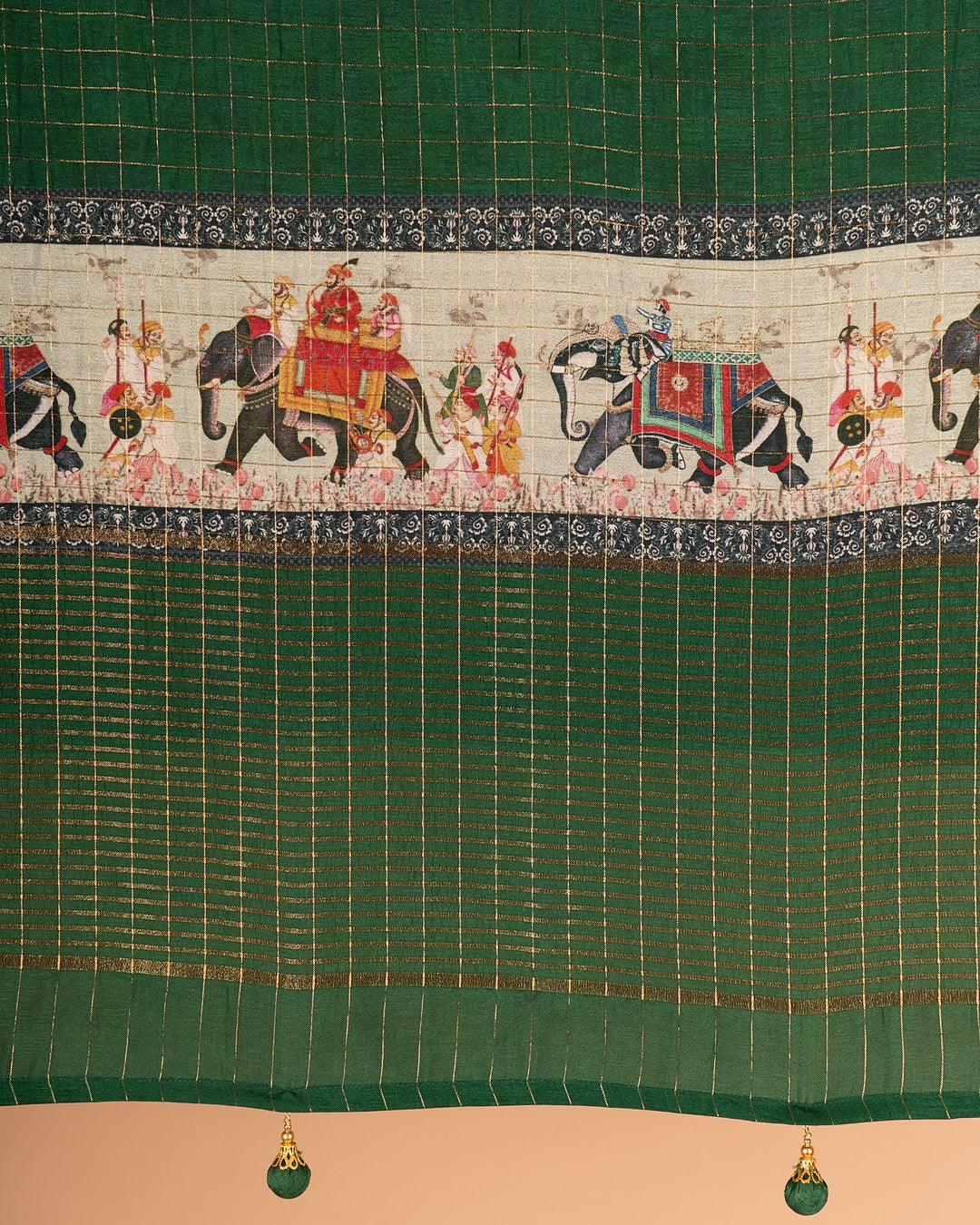 Royal Green Banarasi Silk Saree - When Heritage Weaves Its Golden Magic