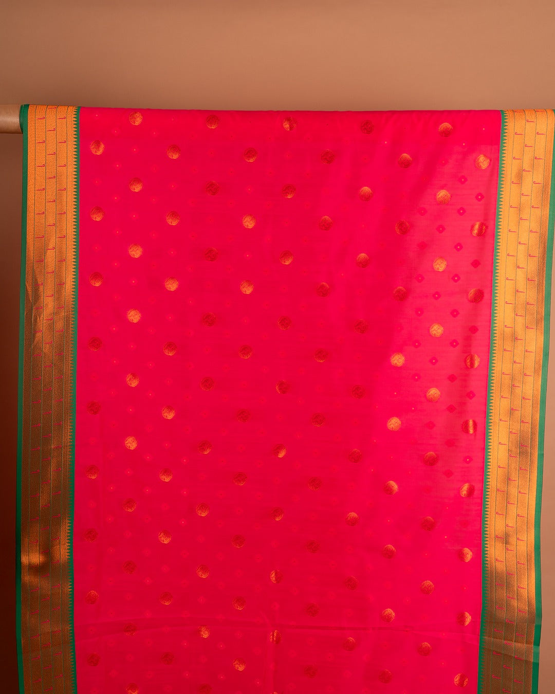 The Essence of Tradition – Red Radiance Silk Saree - Where Culture Meets Classic Elegance