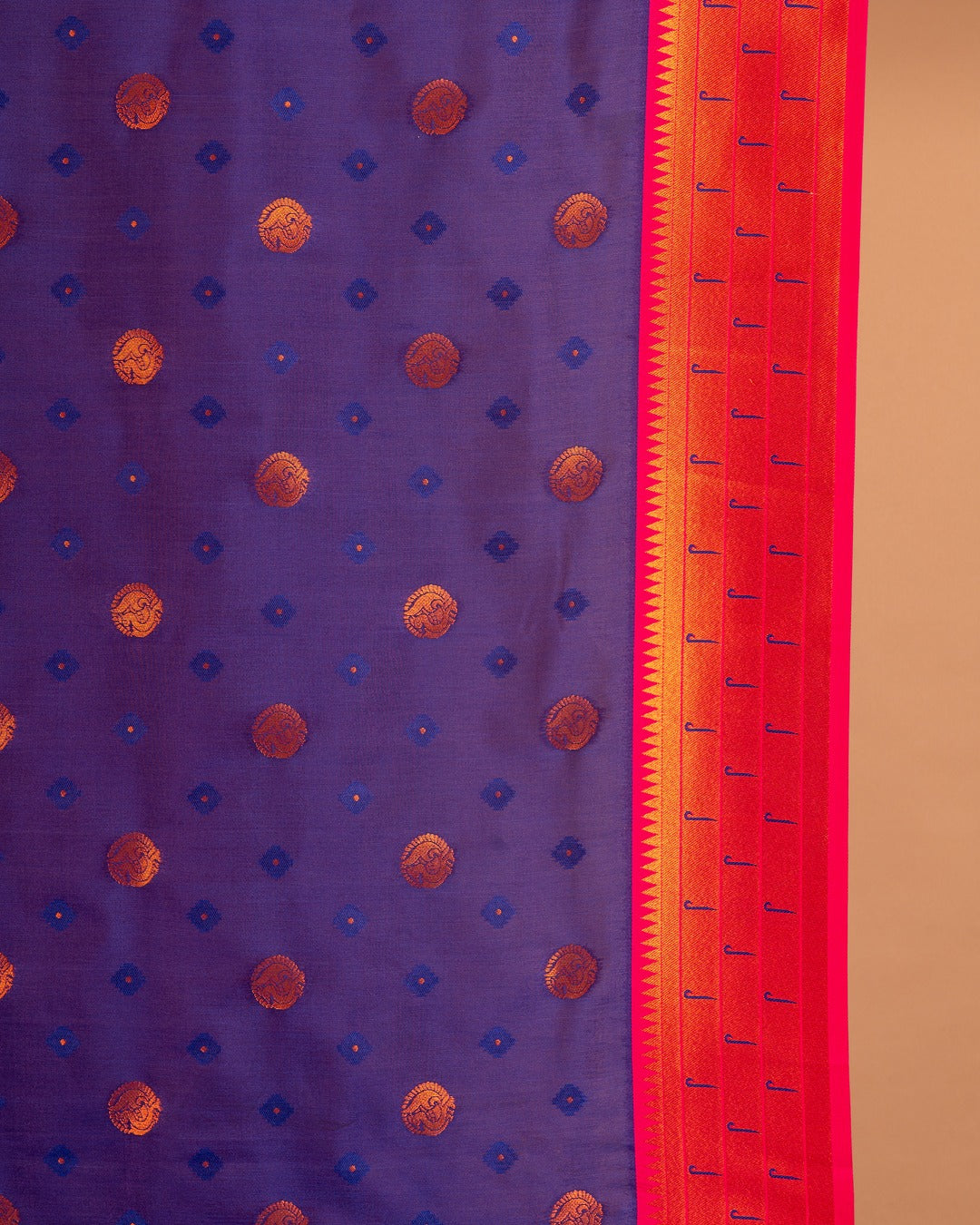 Majestic in Every Fold – The Royal Blue Zari Silk Saree - Bold Beauty, Woven in Tradition