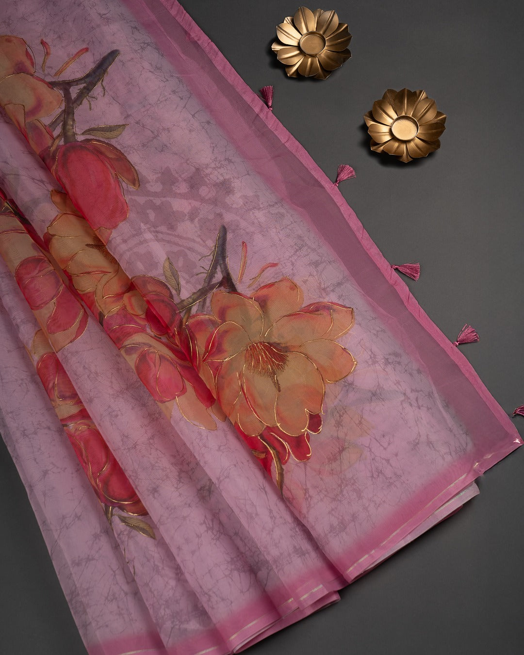 Petals in Pastel, Grace in Every Fold - Bloom Boldly in Blush & Sunshine