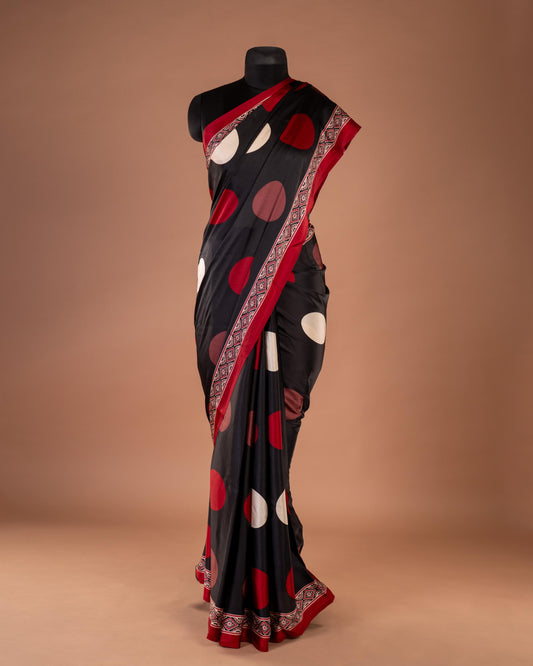 Bold Geometry, Timeless Grace - The Saree That Speaks in Patterns and Poetry