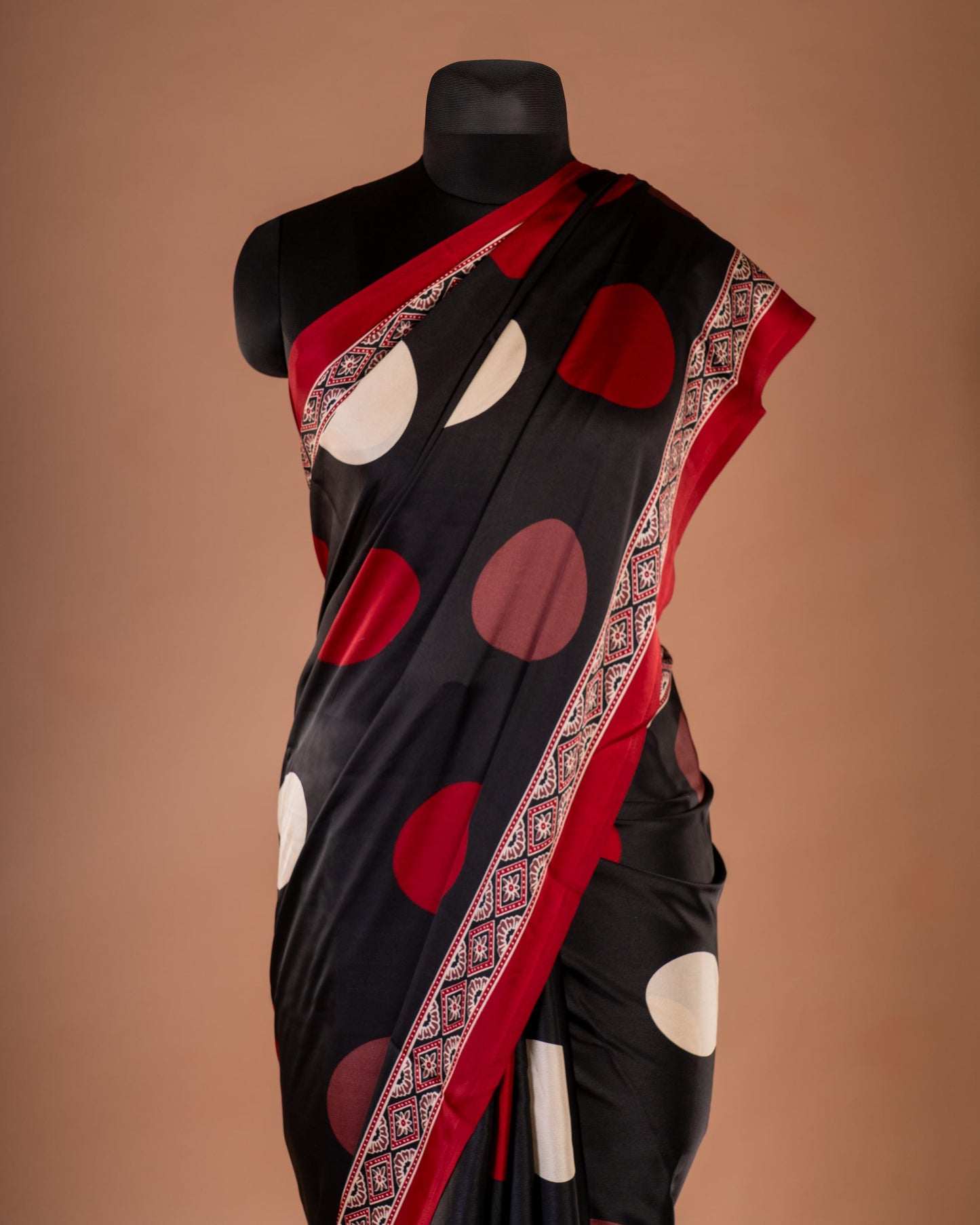 Bold Geometry, Timeless Grace - The Saree That Speaks in Patterns and Poetry