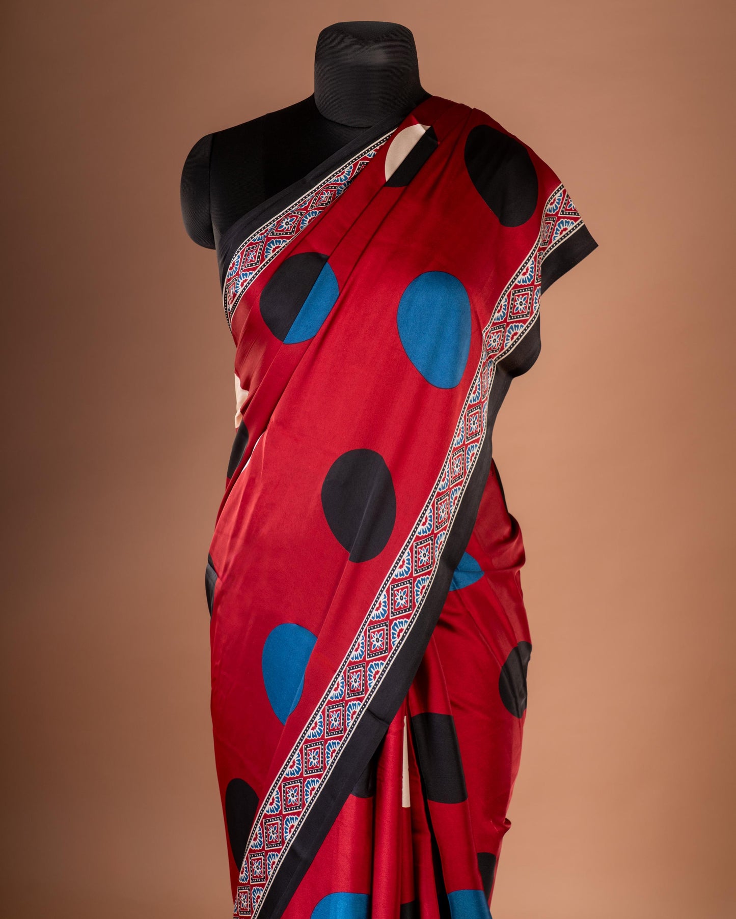 Bold Dots, Timeless Drama - Redefine Elegance with a Playful Twist