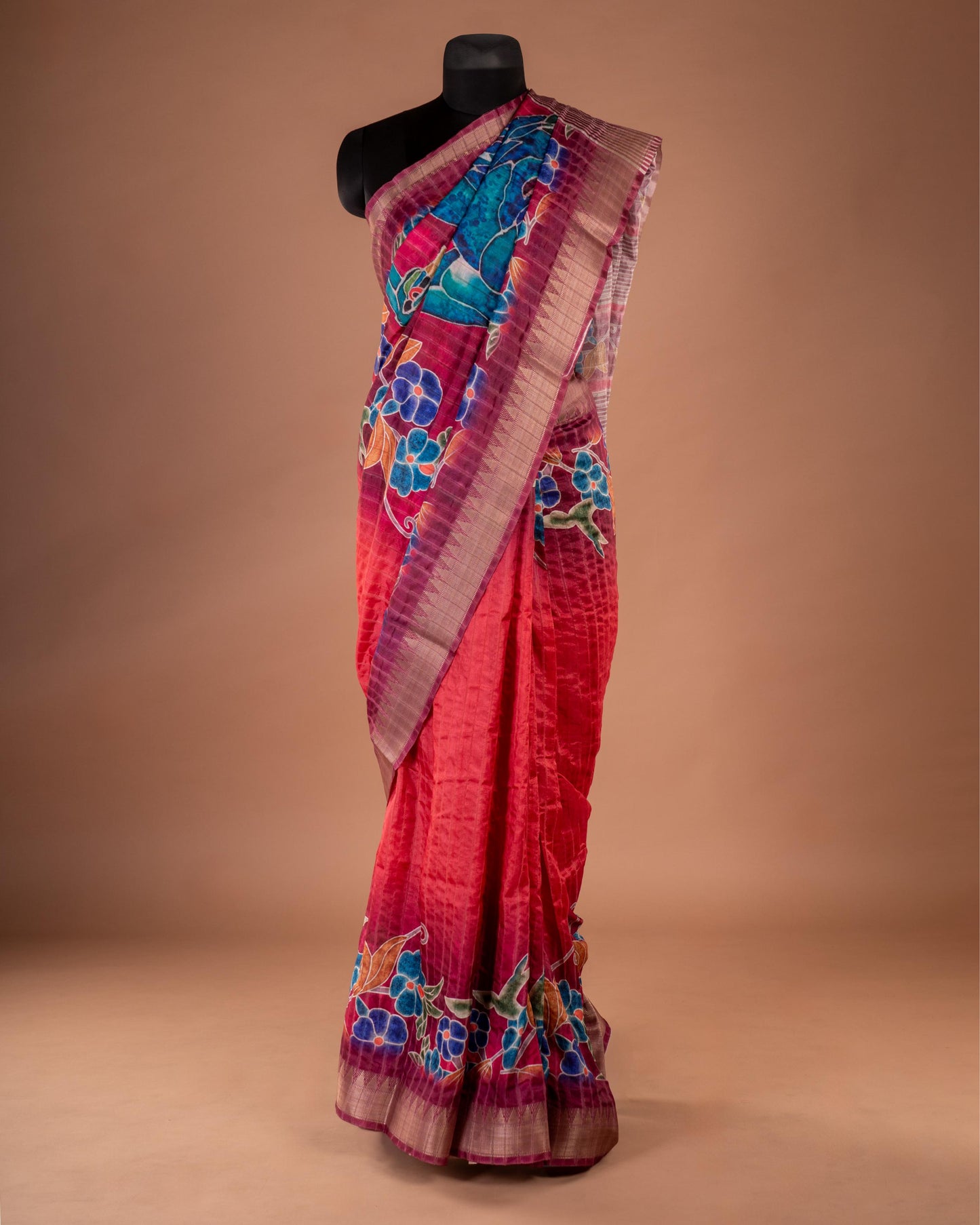 Where Bloom Meets Grace - Wrap Yourself in a Story of Color and Elegance