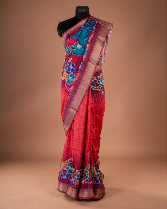 Where Bloom Meets Grace - Wrap Yourself in a Story of Color and Elegance