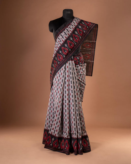 Threads of Tradition - Bold Ikat Beauty in Black & White