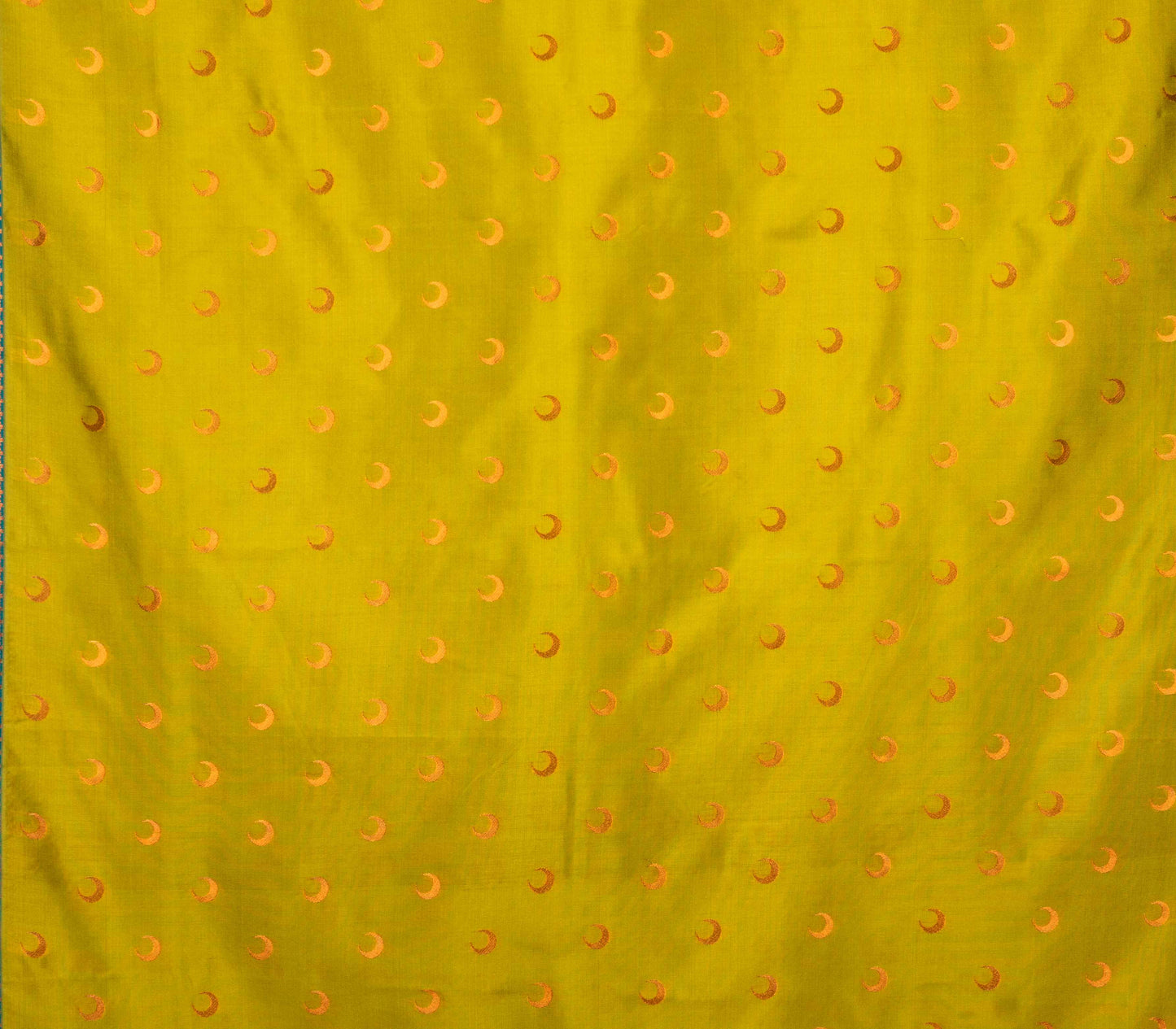 Kanya Kathaa – Lime Green Paithani Saree with Blue Border & Golden Zari
