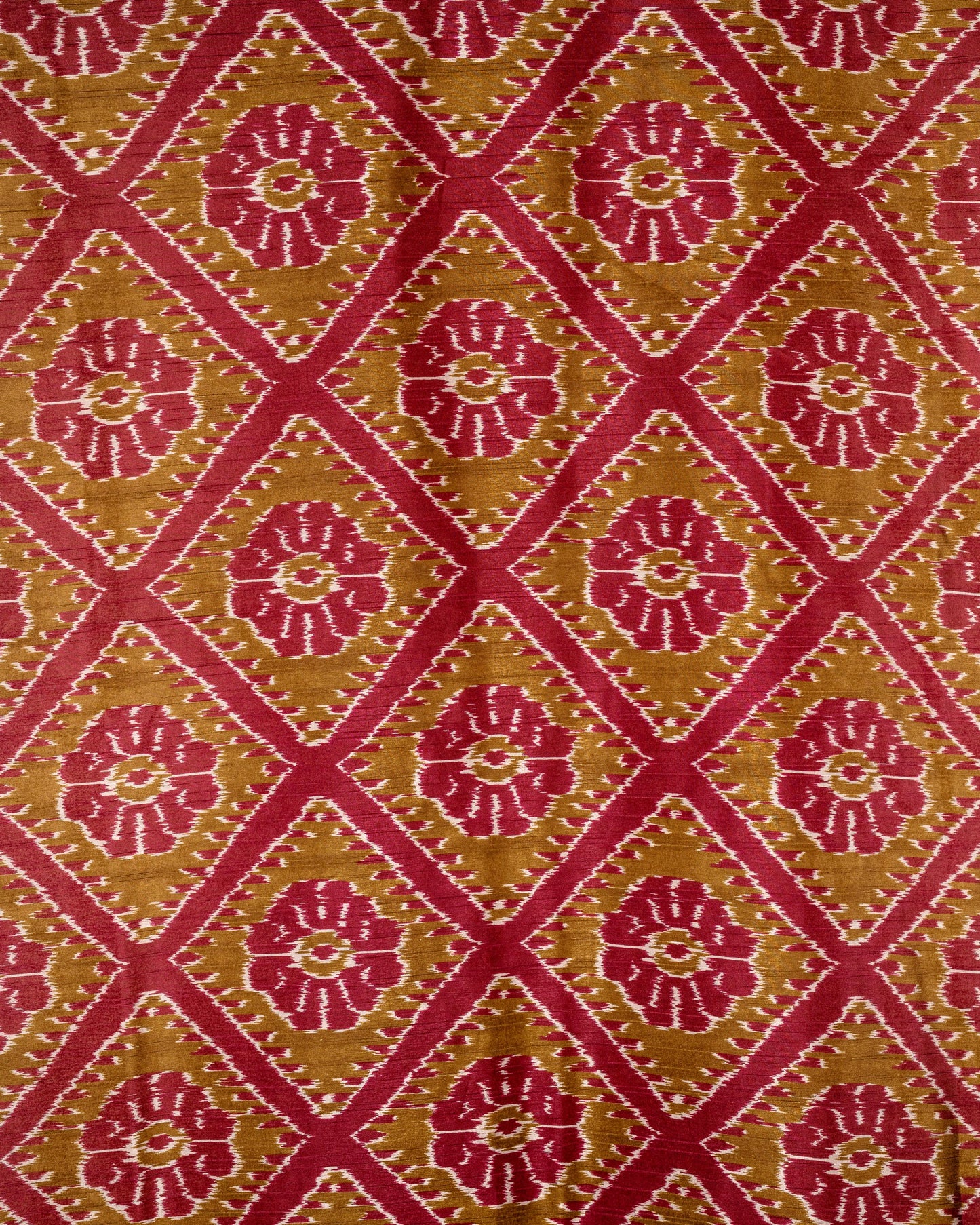 Threads of Tradition – Handcrafted Maroon & Olive Bandhani Saree