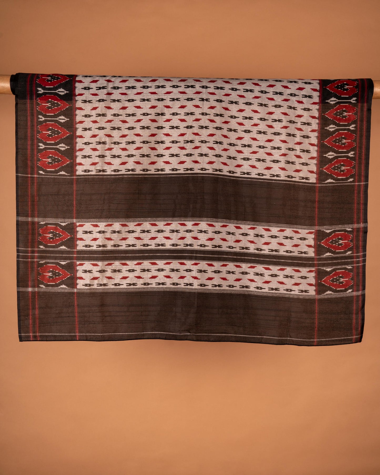 Threads of Tradition - Bold Ikat Beauty in Black & White