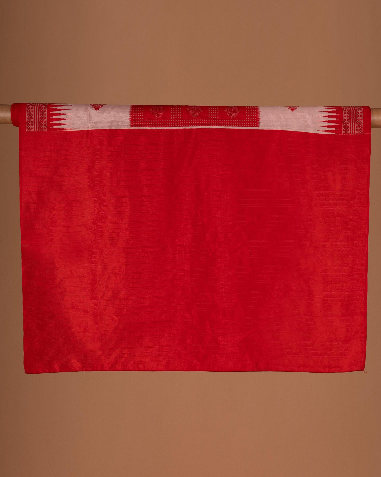 Redefined in Red - A Heritage Drape with Modern Grace