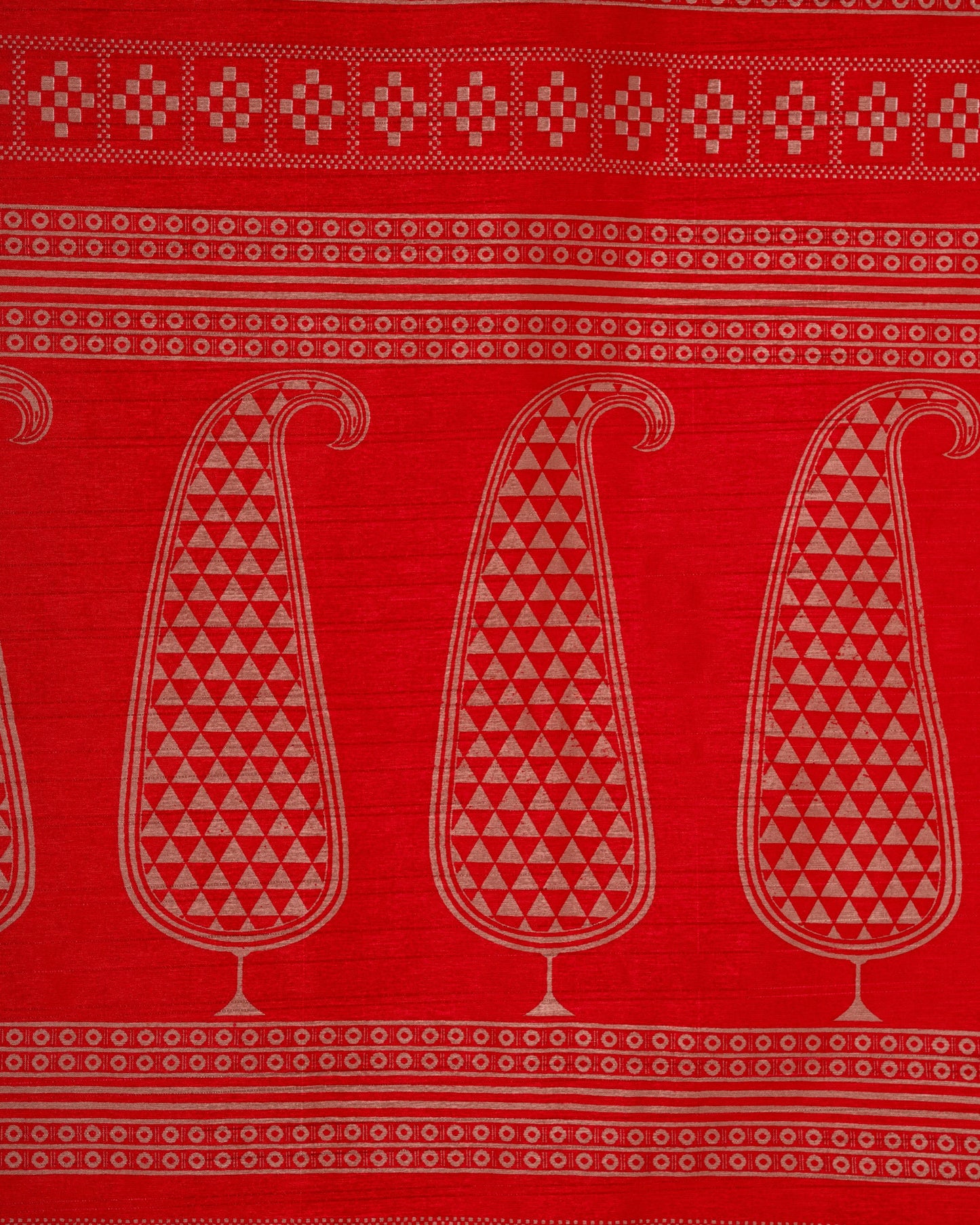 Redefined in Red - A Heritage Drape with Modern Grace